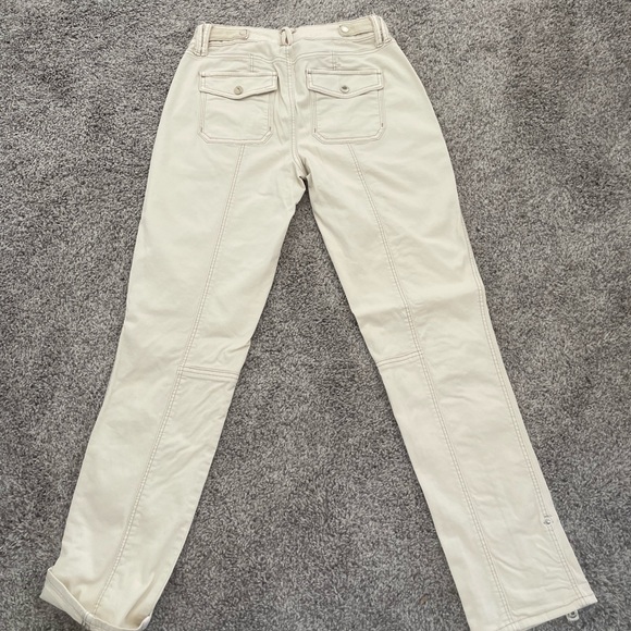 WHBM 2L PRET A PED BEIGE/light brown denim pants - Picture 4 of 5
